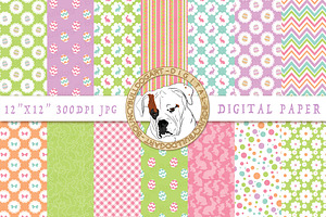 Happy Easter Digital Paper