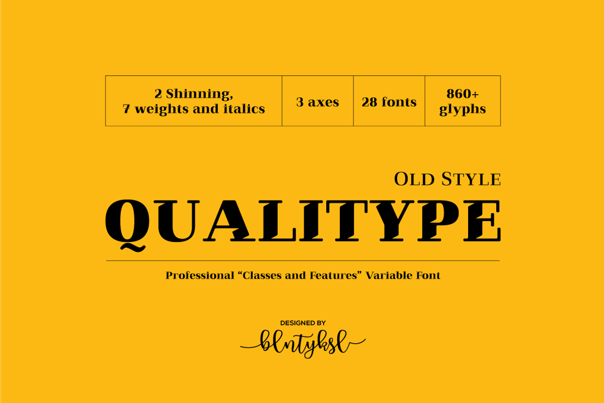 Qualitype Old, a Serif Font by BULENT YUKSEL (Photo 1 of 14)