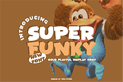 SUPER FUNKY - Bold Playful Display, a Font by Vroz Studio (Thumbnail 1 of 6)