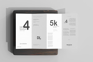 100x DL Brochure Mockup Bundle