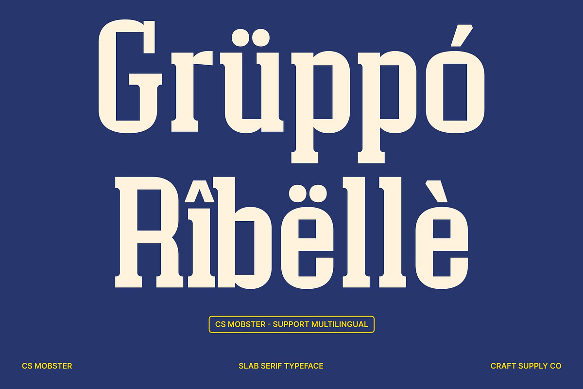 CS Mobster – Slab Serif Font, a Slab Serif Font by Craft Supply Co. (Photo 6 of 8)