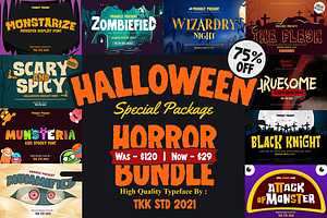 Horror Font Bundle - SALE!