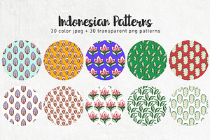 Indonesian Seamless Patterns