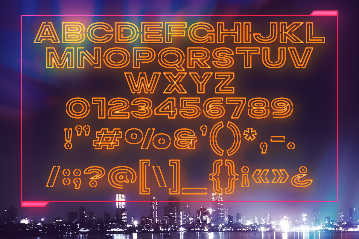 Leegione - Neon Sci-fi Futuristic, a Sans Serif Font by Almarkhatype (Photo 8 of 10)
