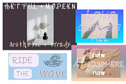 Bundle of 7 Modern Wavy Typefaces, a Handwritten Font by Eryn Rose Design (Thumbnail 5 of 7)