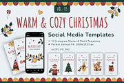 Christmas Instagram Templates, a Social Media Template by Floralis (Thumbnail 1 of 3)