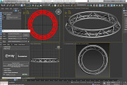 Circle Triangular Truss 200cm, an Object 3D Model by akerStudio (Thumbnail 11 of 14)
