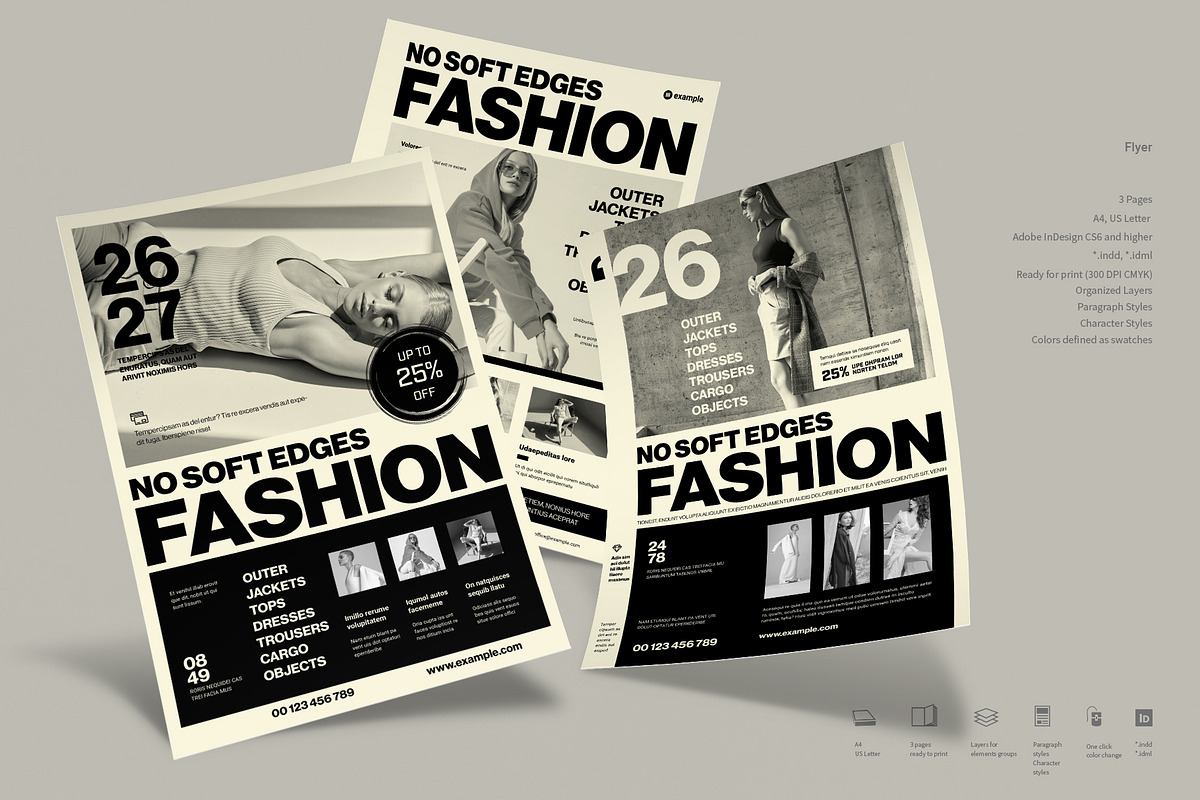 Bold Minimalist Flyer, a Flyer Template by TypoEdition (Photo 3 of 3)