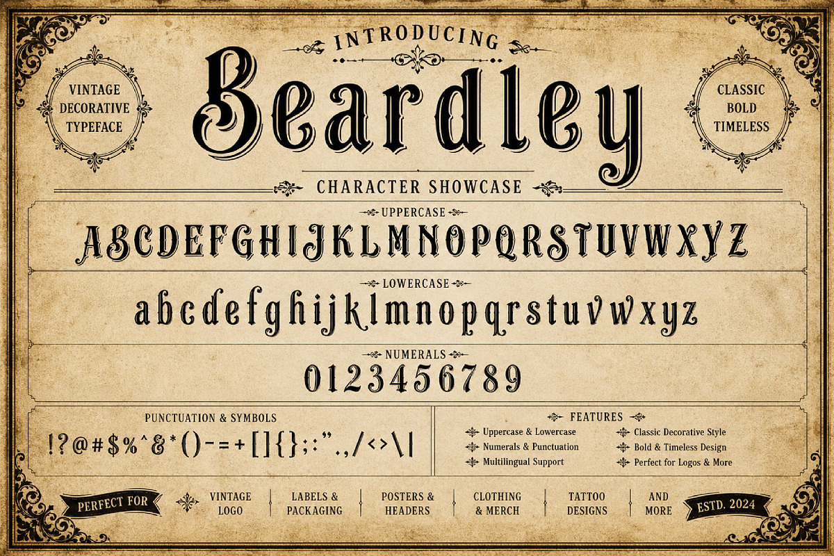 Beardley, a Blackletter Font by Wow Magic (Photo 3 of 3)