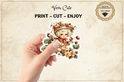 Ladybug Fussy Cuts, Summer Clipart, a Seasonal Illustration by Print Haven Mochi Vintage (Thumbnail 3 of 5)