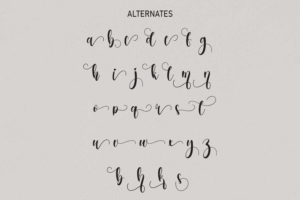 Soulmates | handwritten font, a Script Font by Scratchones (Photo 8 of 10)