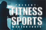 Fitness Sports –Modern Athletic Font, a Sans Serif Font by KiddoGlyphs Studio (Thumbnail 1 of 5)