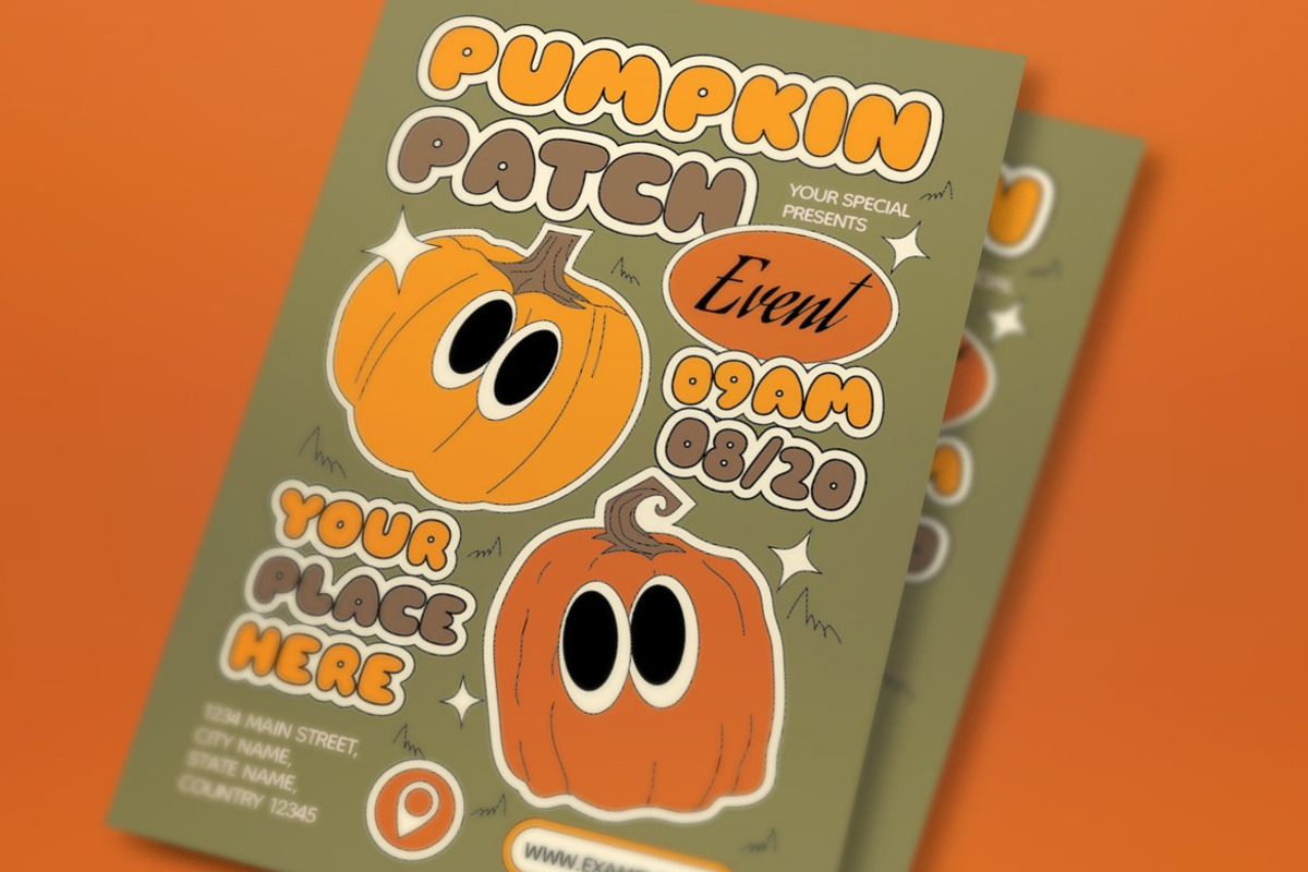 Pumpkin Patch Event Flyer, a Flyer Template by graphicook (Photo 2 of 3)