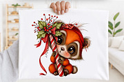 Woodland Christmas Animals Clipart, an Animal Illustration by SVGArt (Thumbnail 5 of 5)