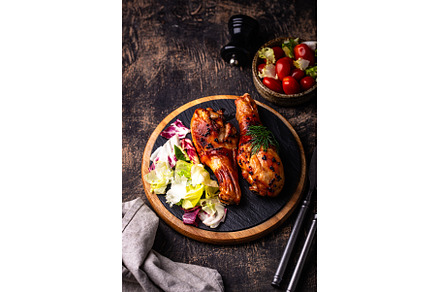 Roasted chicken drumstickswith