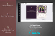 Purple Floral Funeral Program Canva, a Brochure Template by loswl (Thumbnail 5 of 7)