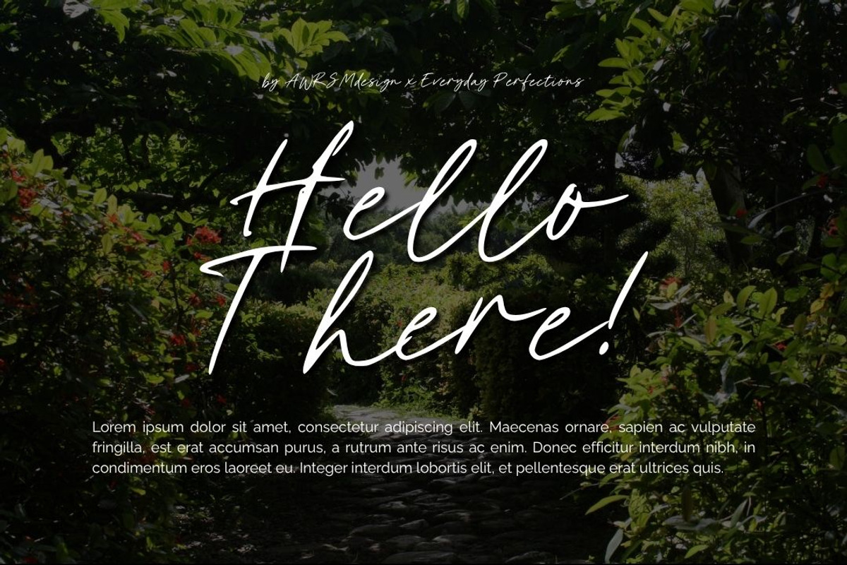 Melluvo | A Script Handwriting Font, a Script Font by Everyday Perfection (Photo 3 of 5)