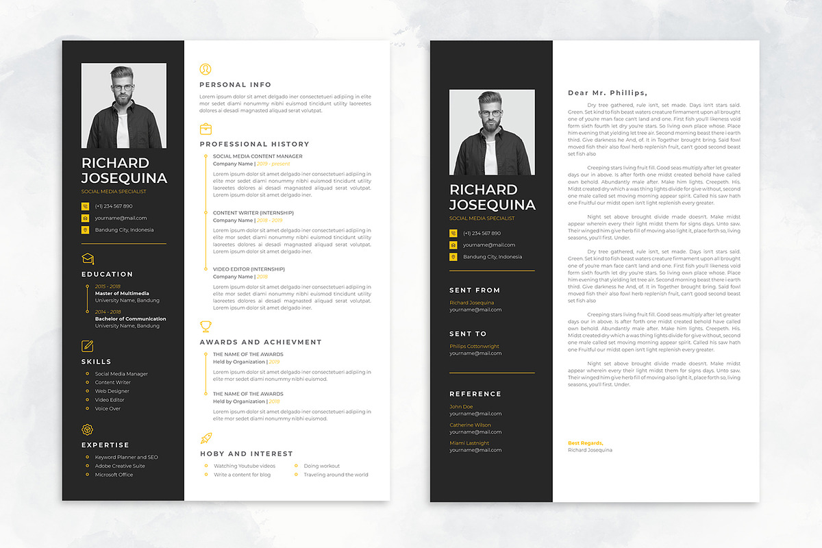 CV Resume & Cover Letter, a Resume Template by Neermana (Photo 2 of 2)