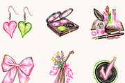 Neon Witch Clipart Bundle, a Seasonal Illustration by BusyDaydesign (Thumbnail 4 of 9)