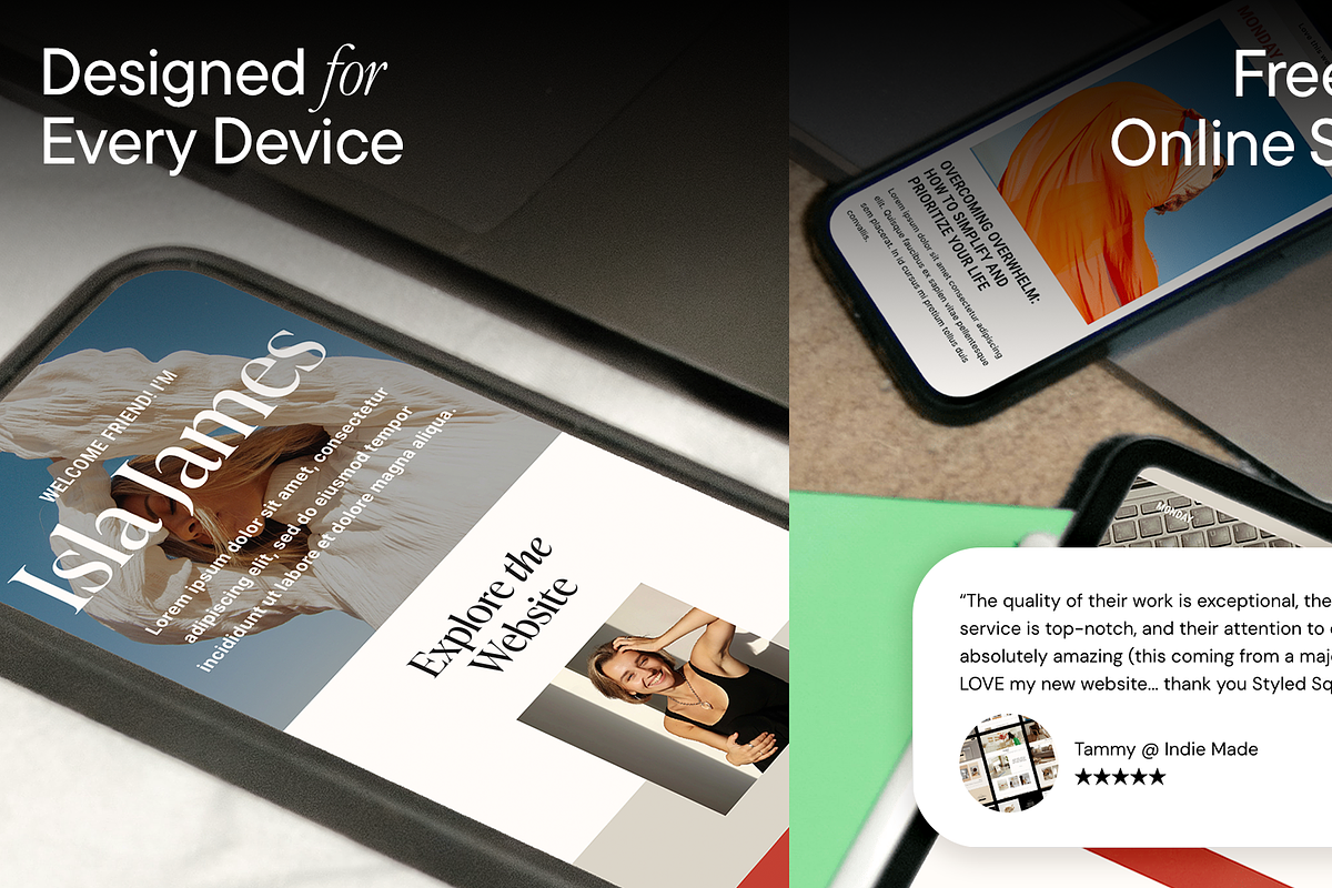 Monday: Squarespace 7.1 Template, a Squarespace Template by The Styled Square (Photo 6 of 9)