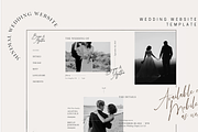 Wedding WIX Website Template Minimal, a Wix Template by Ivyandpalette (Thumbnail 1 of 7)