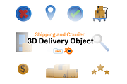 3D Delivery & Logistics Pack, a 3D by Dudukbersama (Thumbnail 1 of 3)
