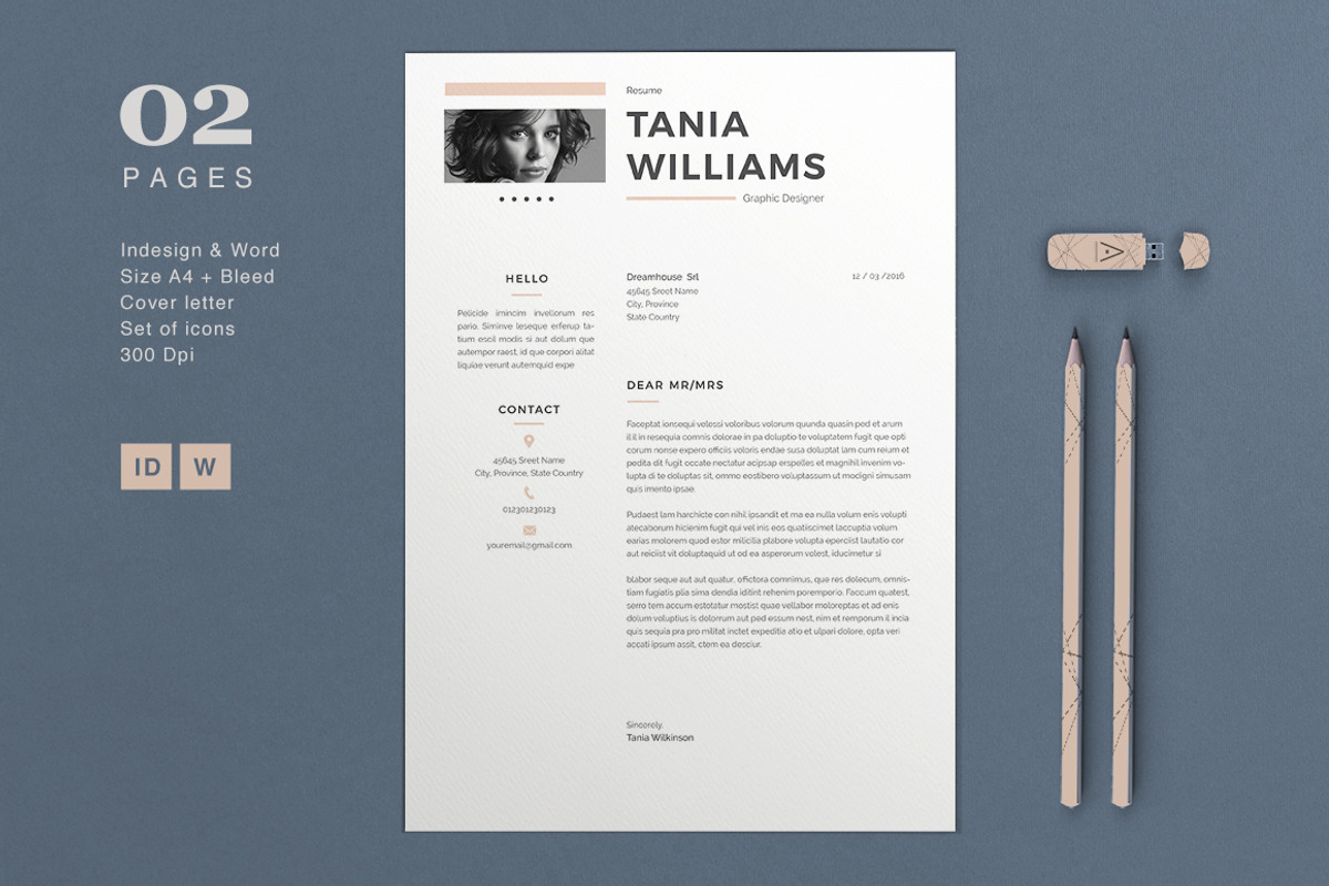 Resume Tania 2 Pages, a Resume Template by Astut (Photo 5 of 5)