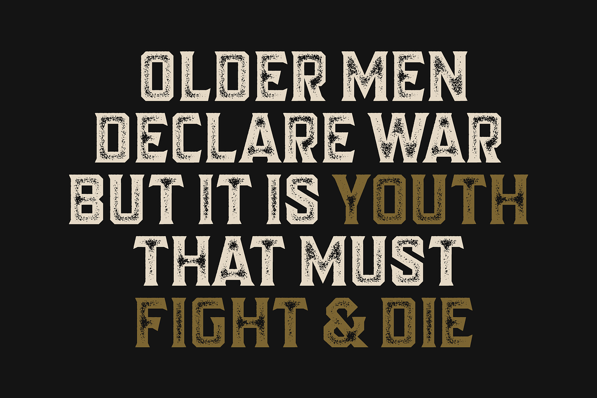 Kolesom Typeface, a Font by Frantic Disorder (Photo 6 of 9)