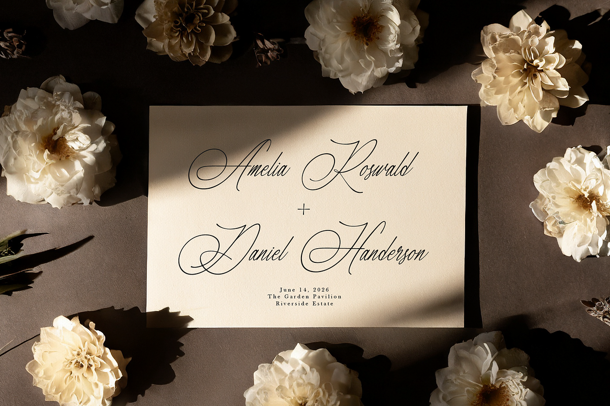 Marseliyon Elegant Signature Script, a Script Font by gracetype_studio (Photo 3 of 12)