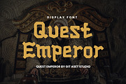 Quest Emperor - Vintage Style Font, a Sans Serif Font by gitasetstudio (Thumbnail 1 of 6)