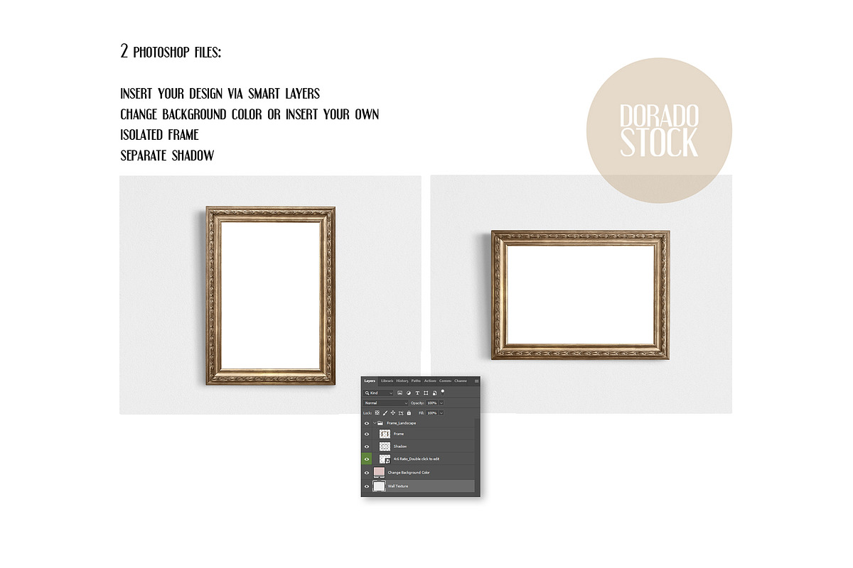 Isolated Old frame Mockups, a Product Mockup by Dorado Stock (Photo 3 of 7)