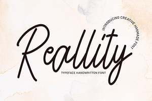 Reallity Script Font