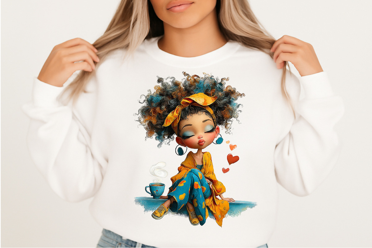 Valentine Tea Girl Clipart PNG, an Illustration by Craft Nest (Photo 6 of 10)