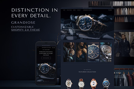 Grandiose - Men Luxury Shopify Theme, a Shopify Template by Inquisite
