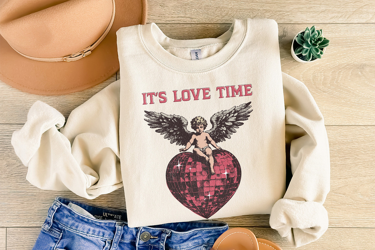 It's Love Time png, Valentine's Day, an Illustration by SharpMarketplace (Photo 4 of 9)