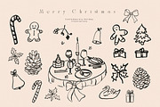 Hand Drawn Christmas Line Art Icons, an Object Graphic by Laras Wonderland (Thumbnail 7 of 9)