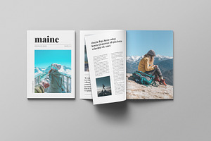 Maine Magazine Template