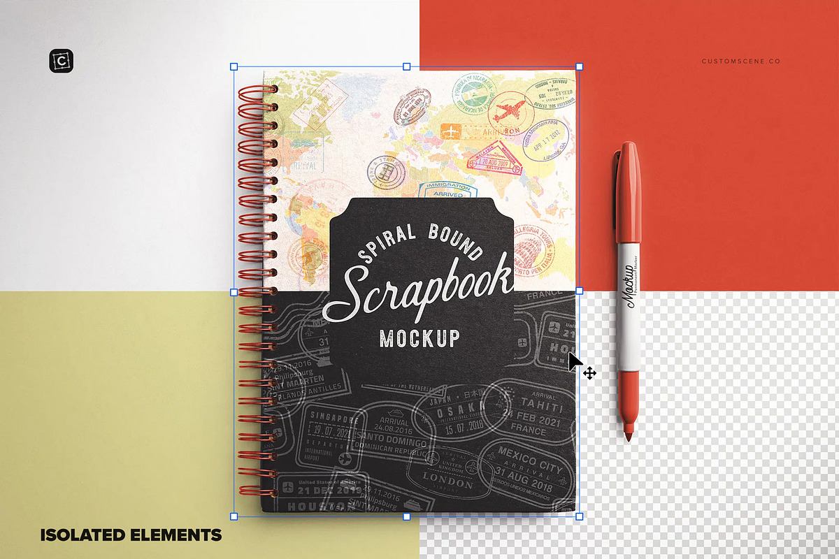 Kraft Scrapbook Mockup, a Product Mockup by Custom Scene (Photo 4 of 8)