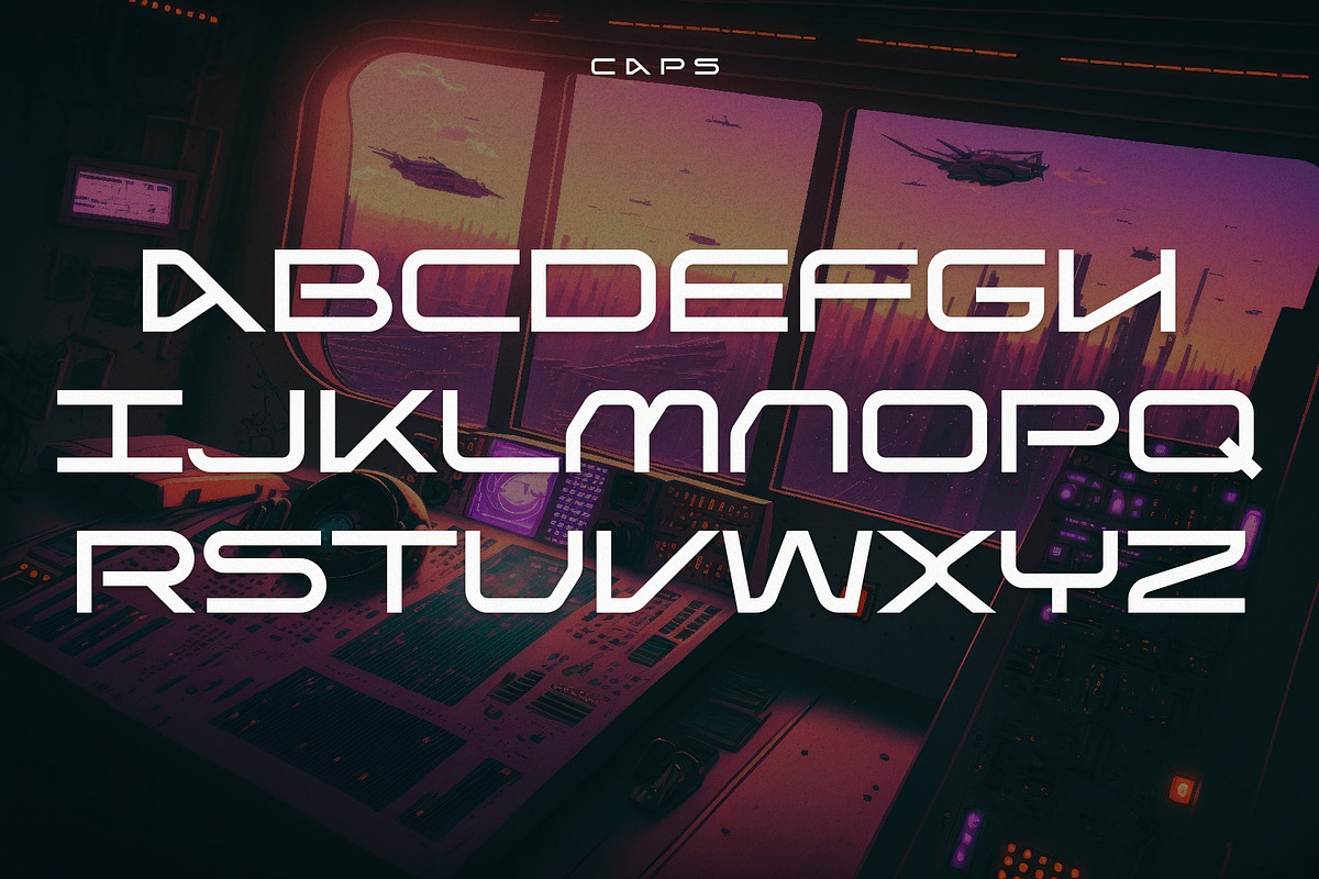 Stardock - Futuristic Typeface, a Sans Serif Font by HipFonts (Photo 2 of 8)