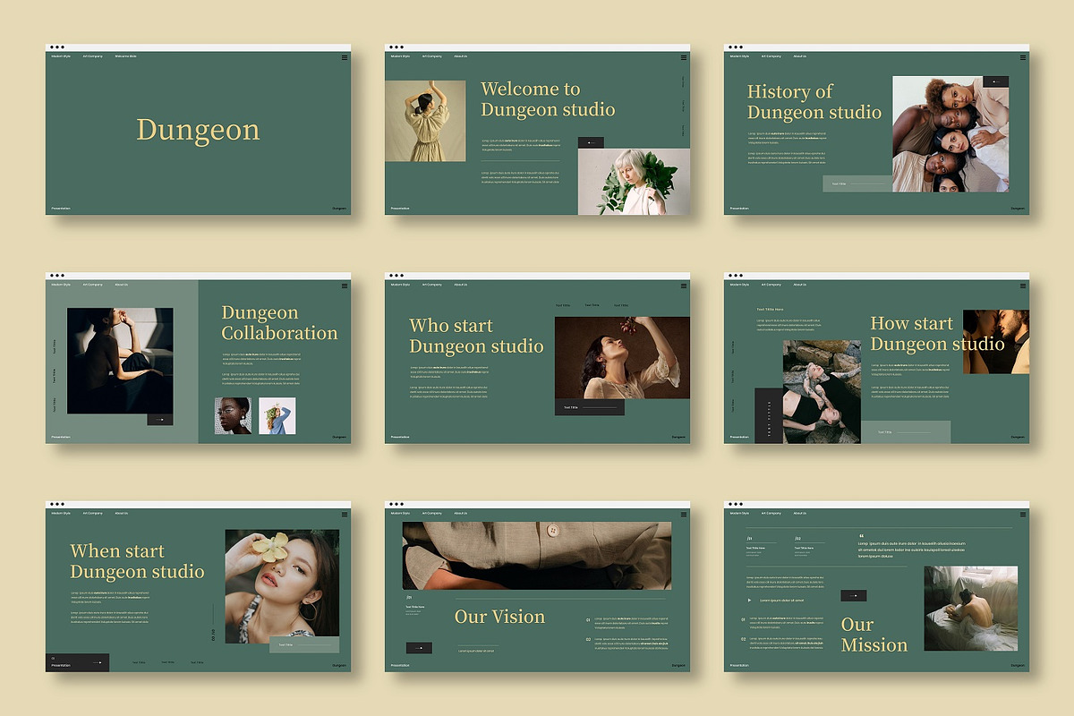 Dungeon - Business PowerPoint, a Presentation Template by Dens Creative Studio (Photo 2 of 6)