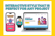 90 Podcasts Icon Set Icons, a Solid Icon by Flat Icons (Thumbnail 4 of 7)