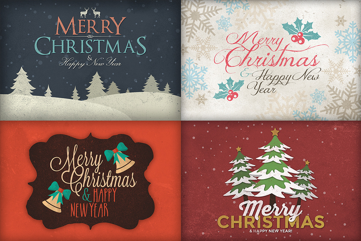 Christmas Background & Cards Vol.1, a Card Template by Graphicdome (Photo 2 of 5)