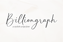 Billiongraph A Stylish Script Font