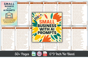 1000+ Small Business with AI Prompts, a Stationery Template by Designmela01