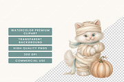 Cute Halloween Pumpkin PNG Clipart, a Seasonal Illustration by BusyDaydesign (Thumbnail 7 of 9)