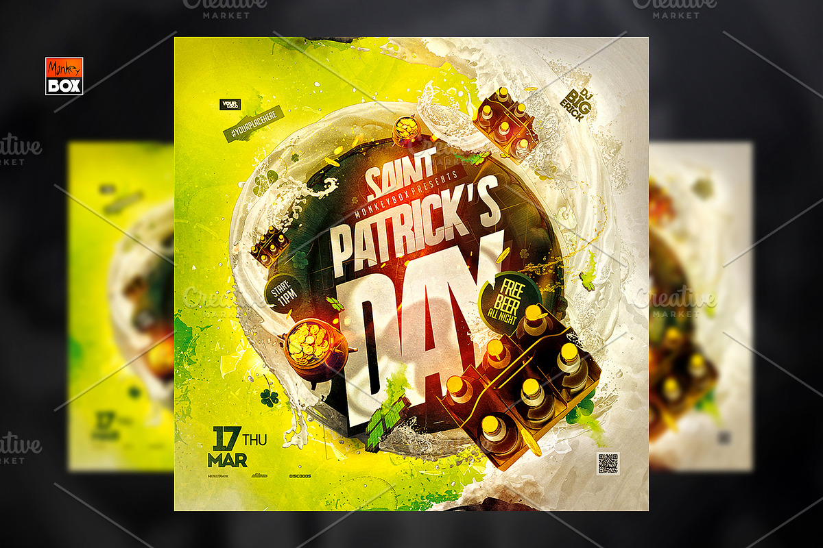 Saint Patricks Day Flyer Template, a Flyer Template by MonkeyBOX (Photo 1 of 3)