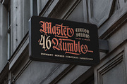 Master Rough Blackletter Typeface, a Blackletter Font by alit design (Thumbnail 14 of 17)