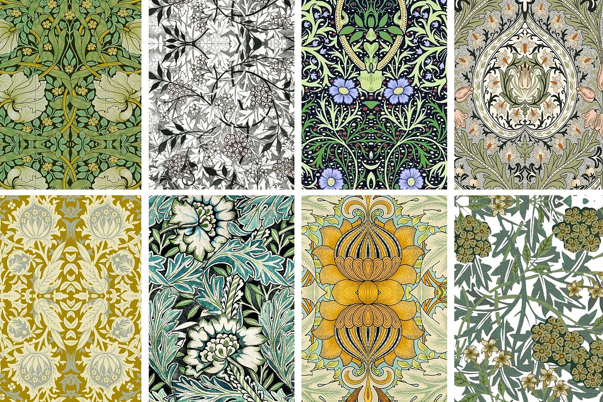 William Morris Seamless Patter 13, a Pattern Graphic by ARTOZEN DIGITAL (Photo 14 of 19)