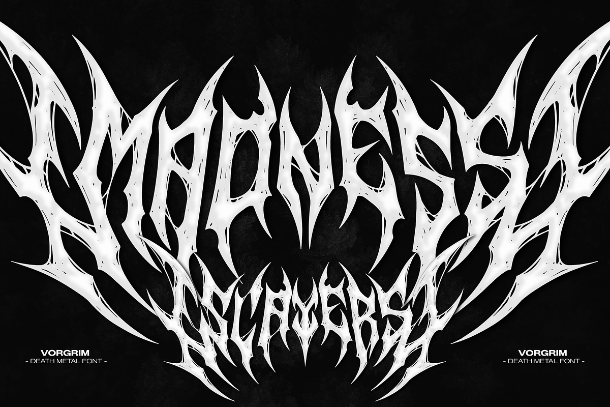 Kreanox | Black Metal Font, a Blackletter Font by Denustudios (Photo 5 of 12)