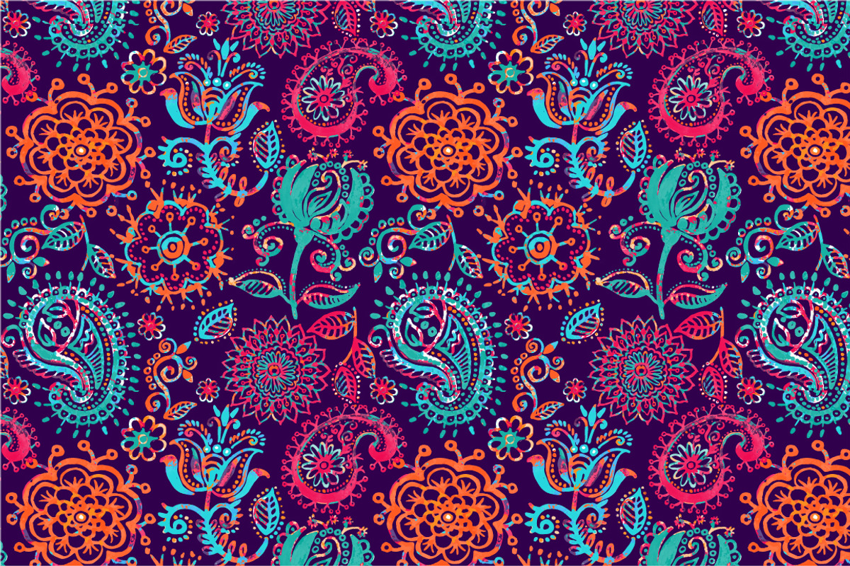 3 Seamless vector watercolor pattern